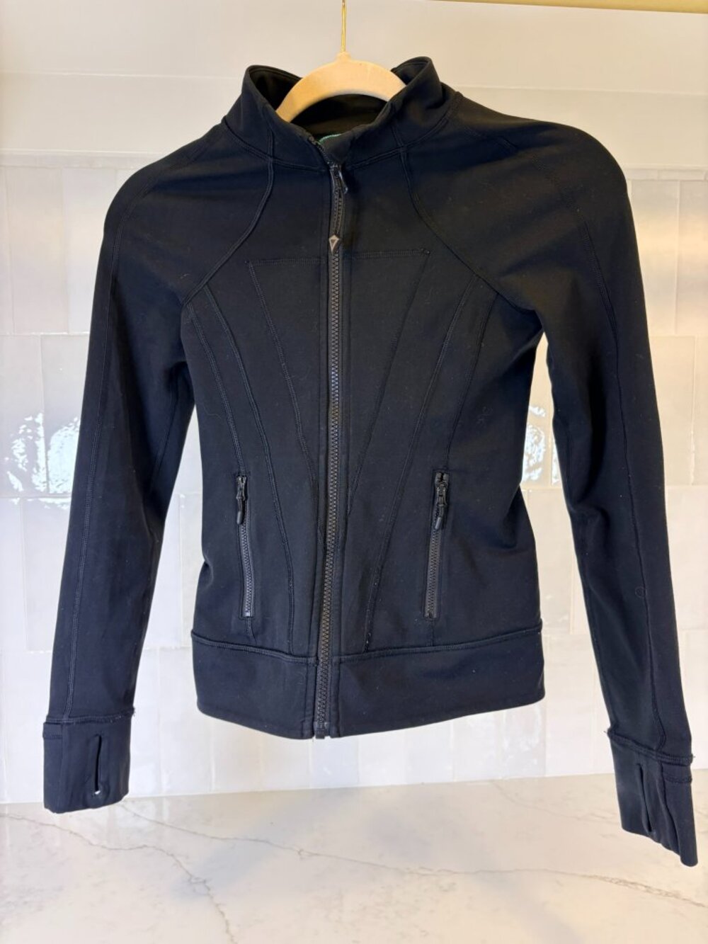 Ivivva by Lululemon Girls Size 10 Black Full Zip Athletic Jacket